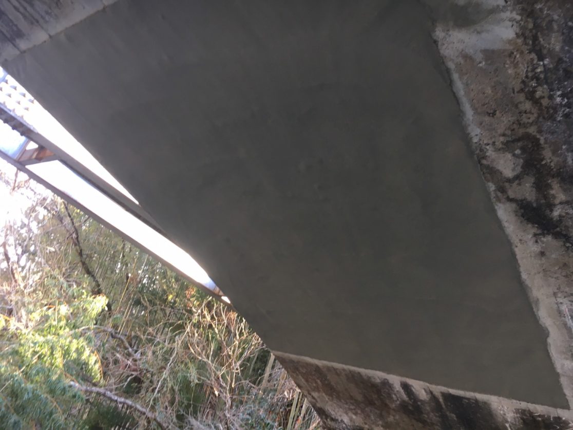 S町橋梁維持工事 モルタル補修完了 三島建設株式会社