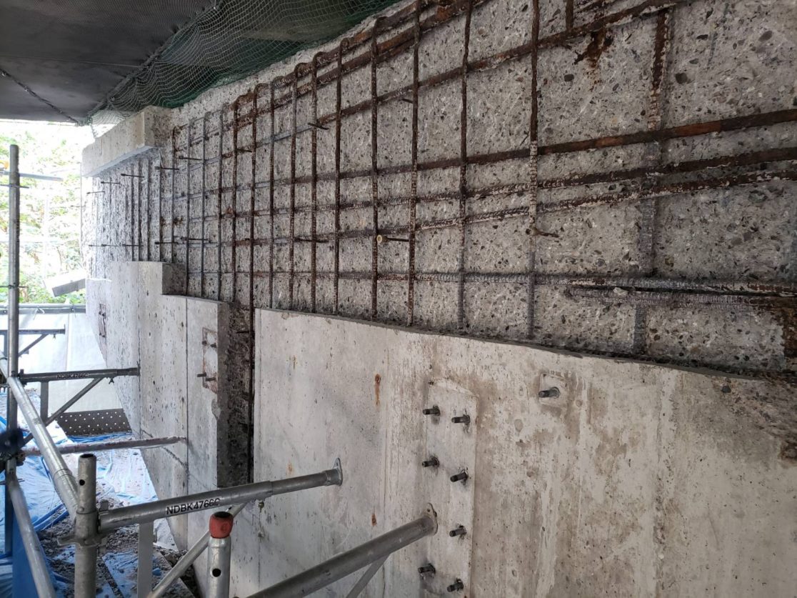 T高架橋 橋梁補修斫り工事 三島建設株式会社