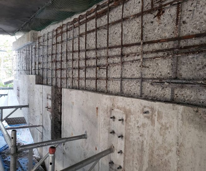 T高架橋 橋梁補修斫り工事 三島建設株式会社