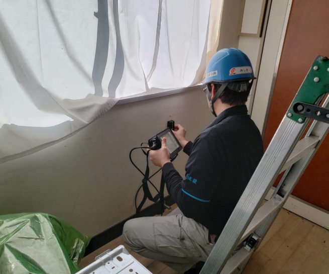 A中学校 配筋探査 三島建設株式会社