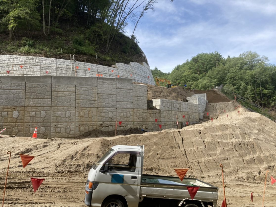 S変電所 補強土壁工事（完成） 三島建設株式会社