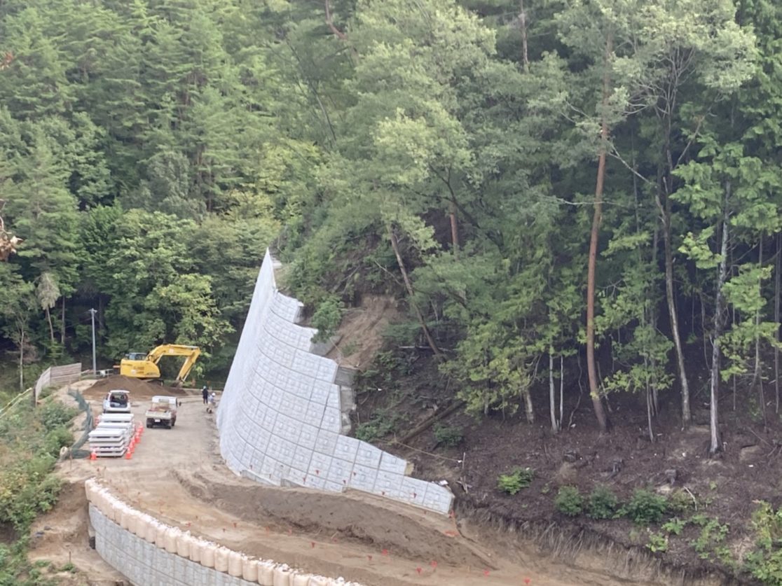 S変電所 補強土壁工事（完成） 三島建設株式会社