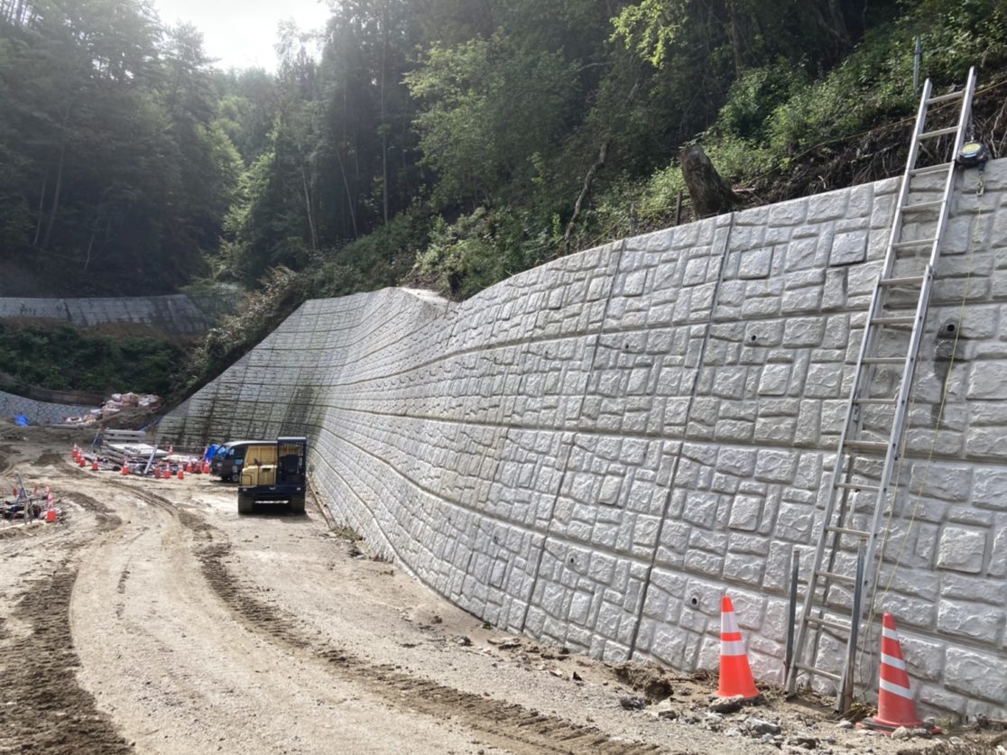 S変電所 補強土壁工事（完成） 三島建設株式会社