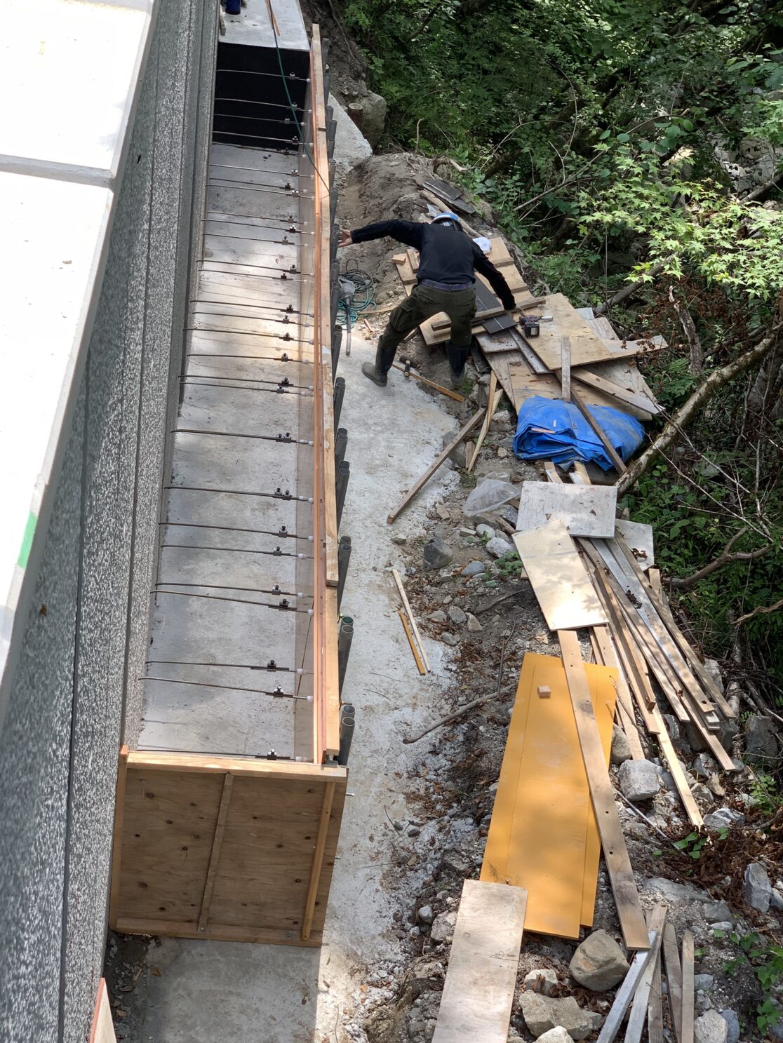 Y村 土木工事 型枠・打設 三島建設株式会社