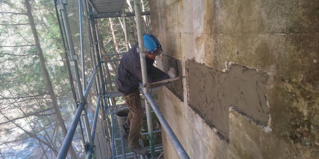 Y橋 橋梁補修工事 断面修復工 三島建設株式会社