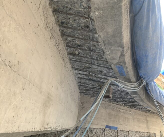 S橋 斫り工事 三島建設株式会社