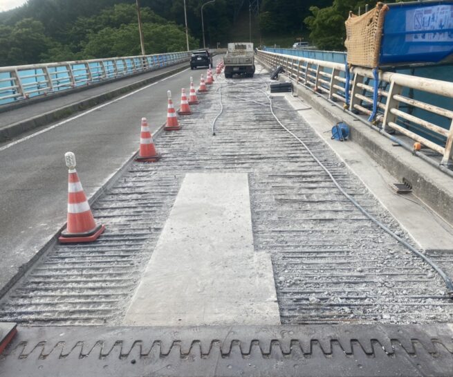 C市 橋 斫り工事 斫り 三島建設株式会社