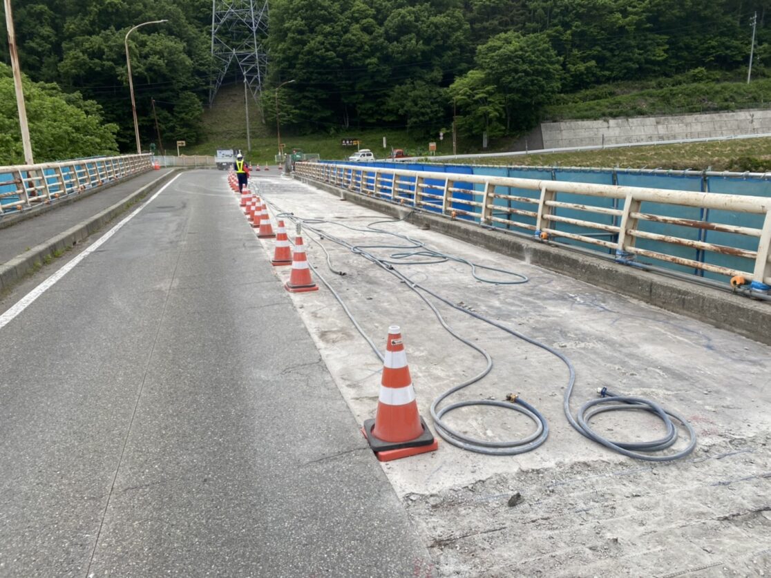 C市 橋 斫り工事 斫り 三島建設株式会社