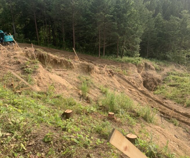 T村 土木工事 道作り 三島建設株式会社